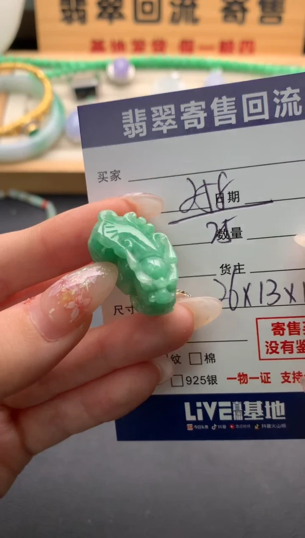 翡翠未镶嵌颈饰10136261
