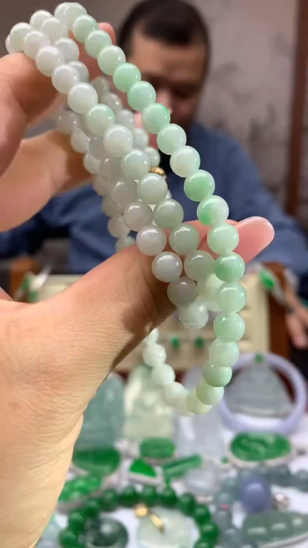 【闪购商品】翡翠手串未镶嵌22-天然翡翠