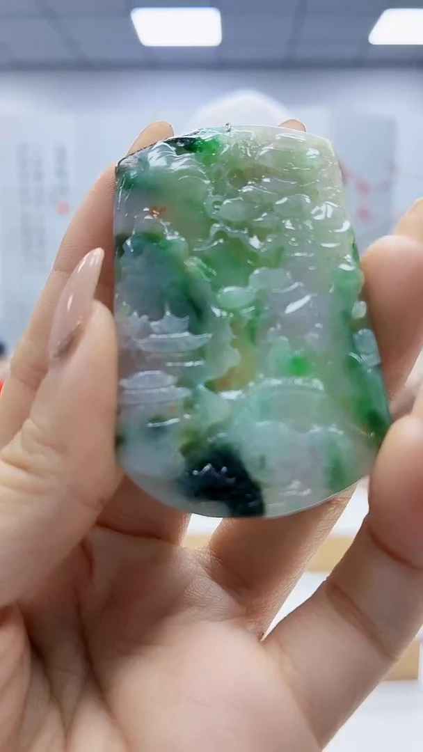 未镶嵌定制翡翠4919ty-毛货挂件110