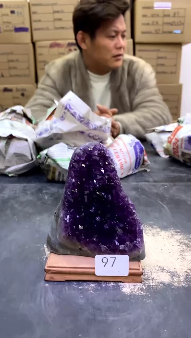 【闪购商品】水晶摆件未镶嵌天然紫水晶摆件97