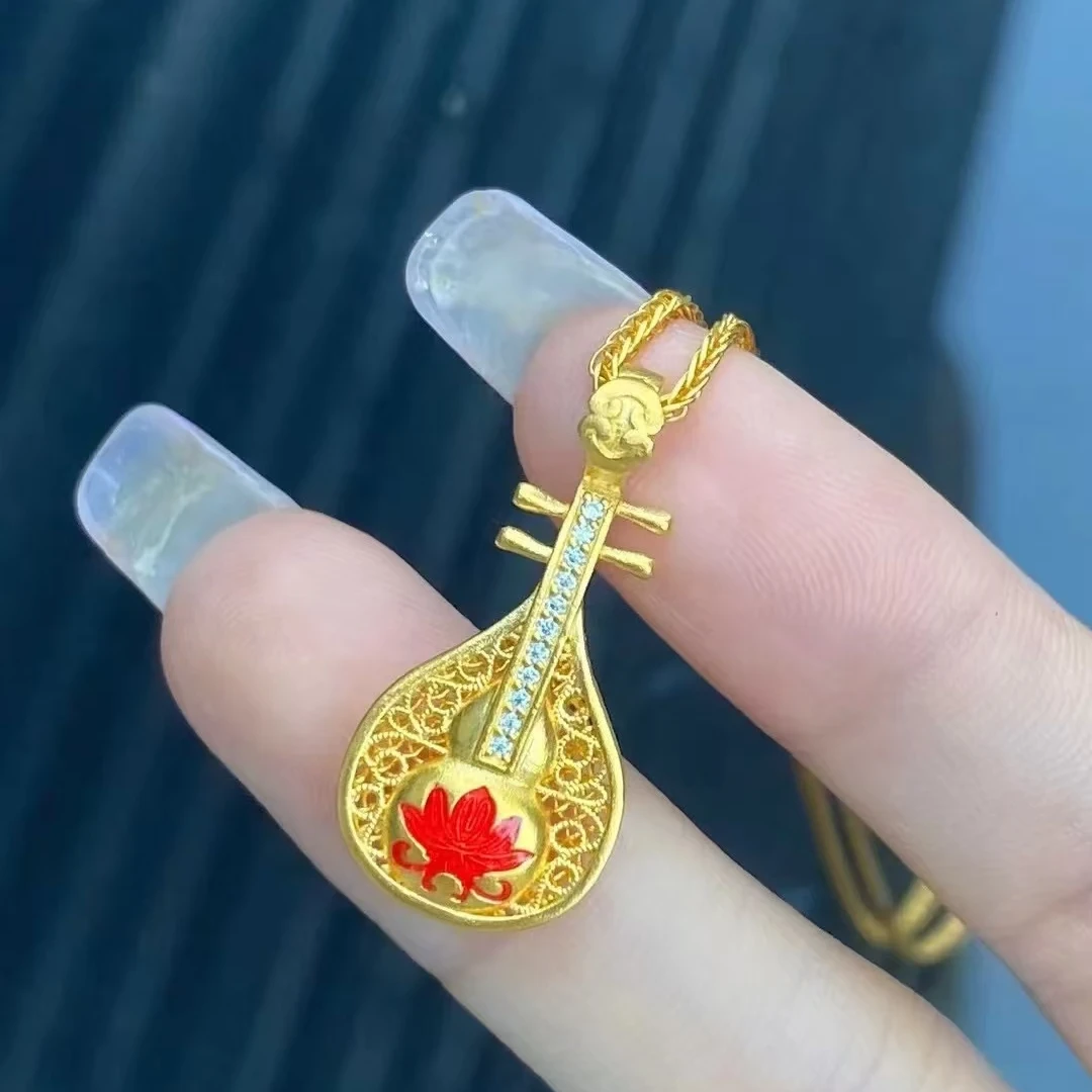 足金999琵琶莫桑吊坠不支持七天无理由