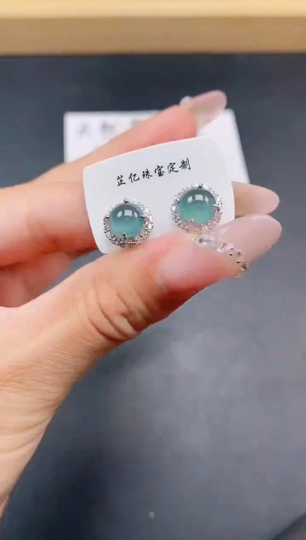 银S925镶嵌戒指翡翠111