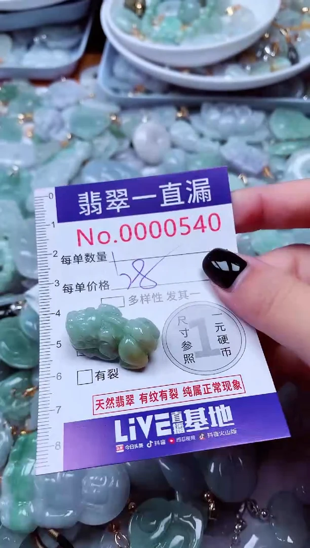 吊坠(不含链)未镶嵌翡翠540