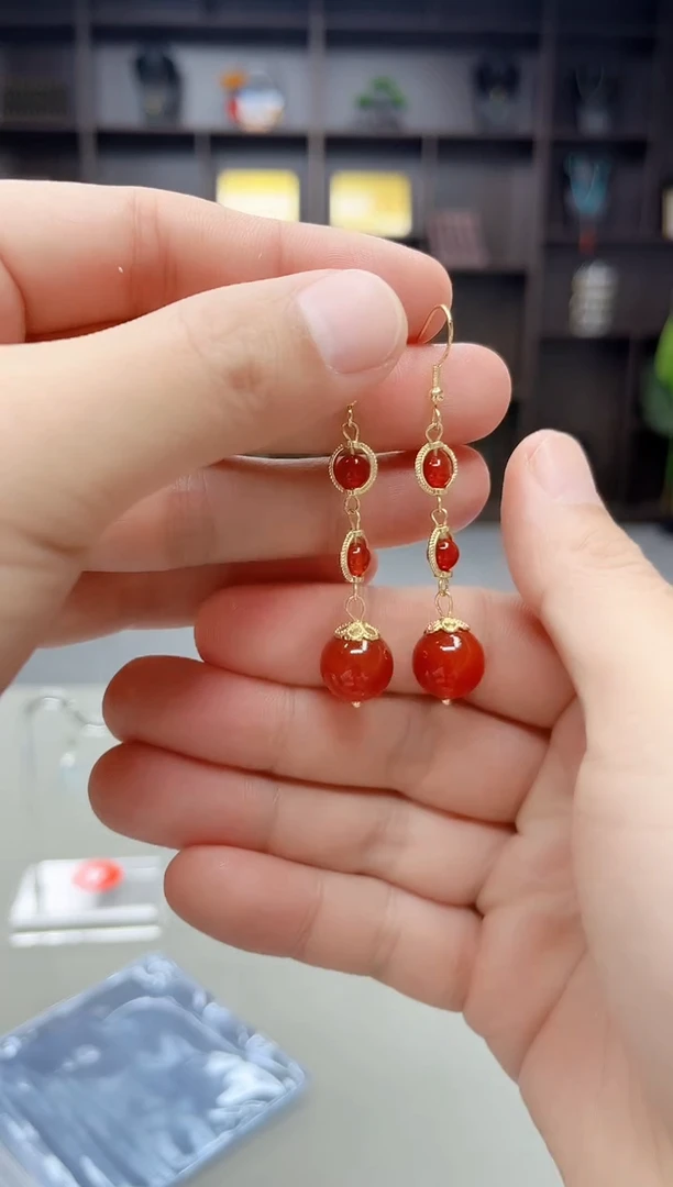 未镶嵌耳饰玛瑙/玉髓903000