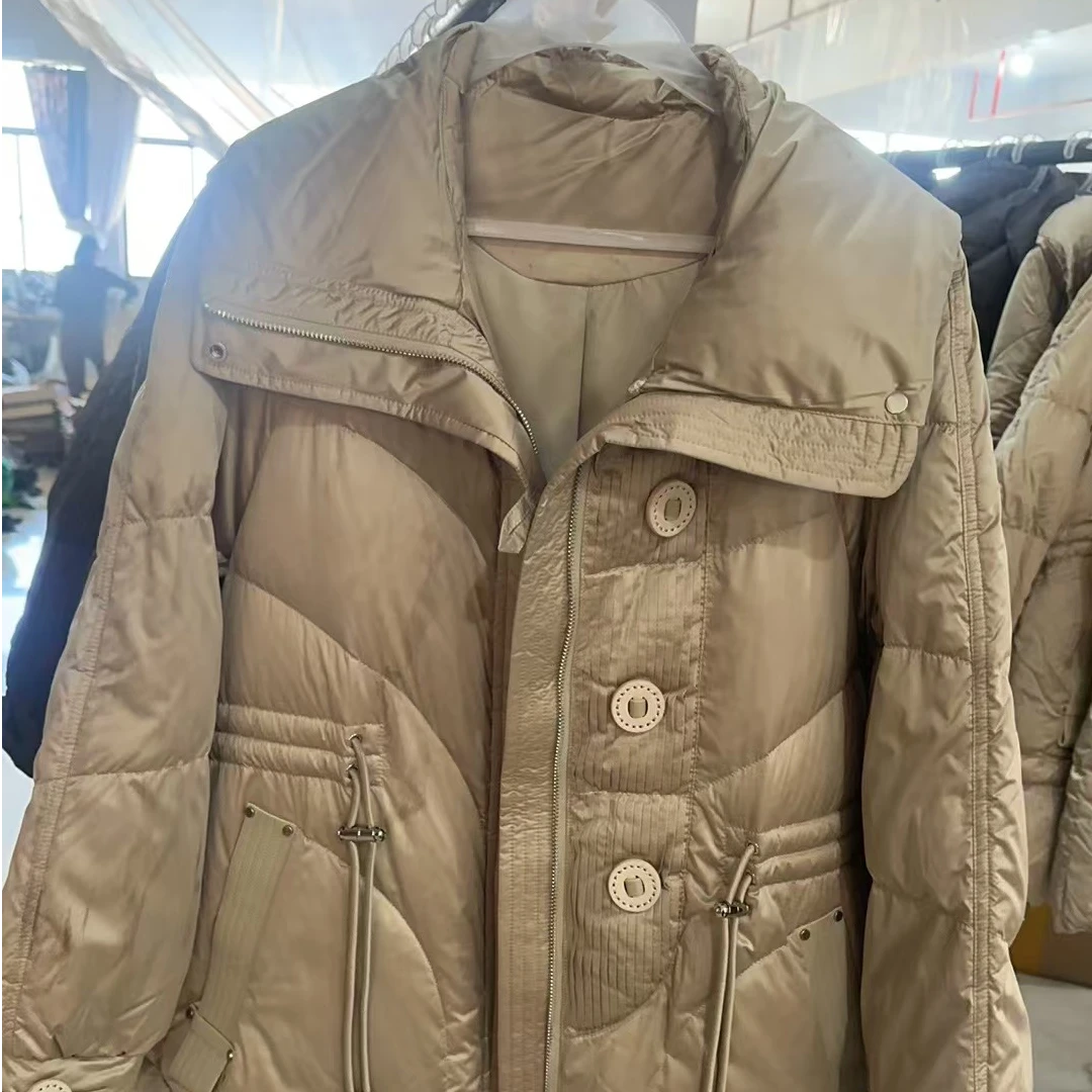 【88265】长款加绒加厚保暖百搭女款时尚外套