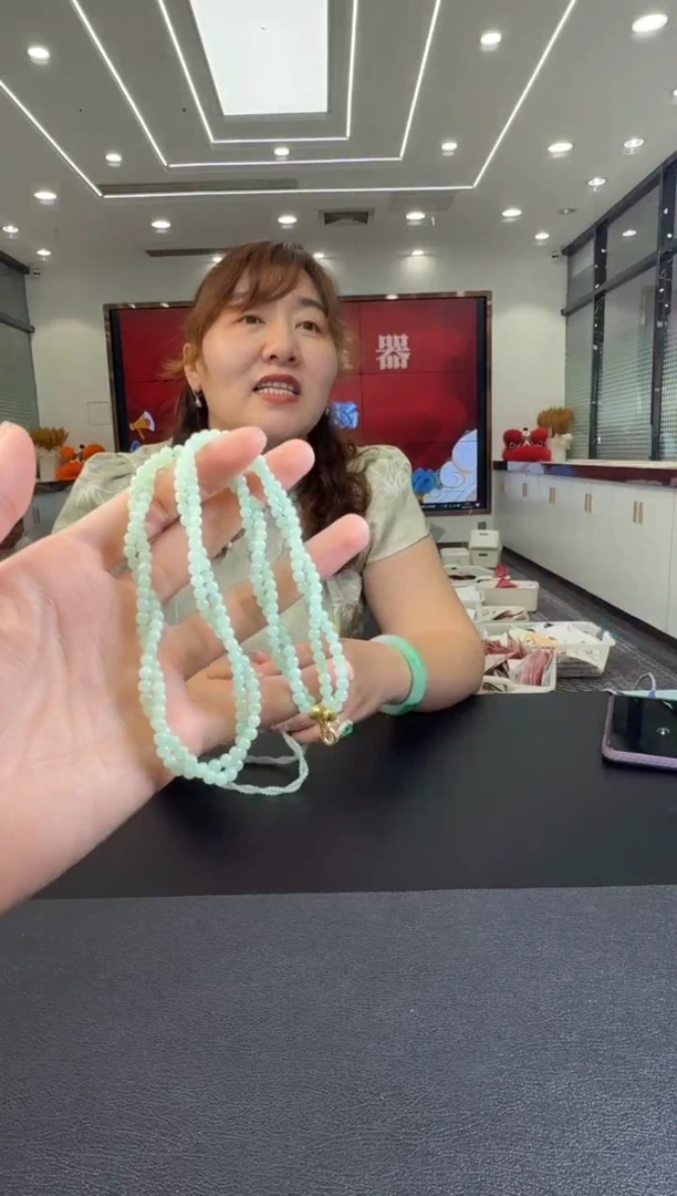 翡翠未镶嵌颈饰项链3-4（多样性发一）