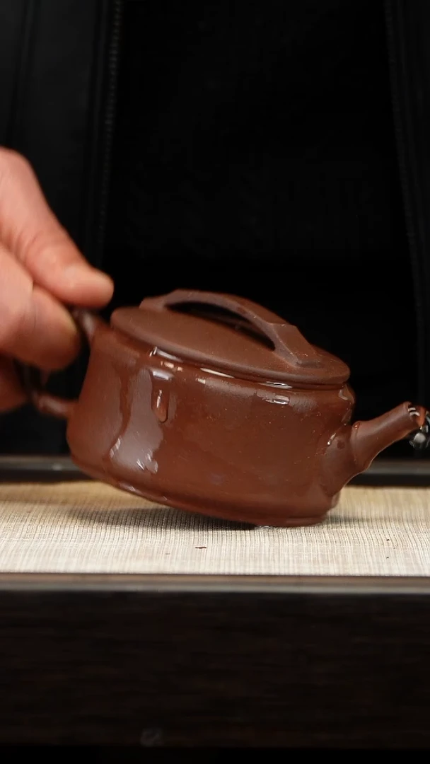 茶壶紫砂手磨料竹韵