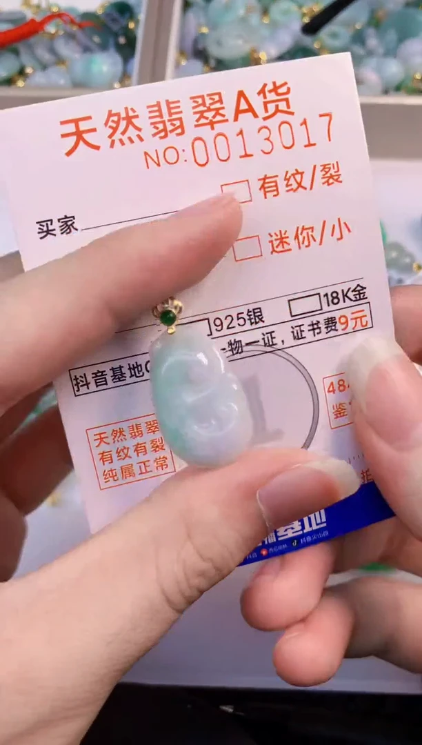 翡翠未镶嵌吊坠(不含链)           1