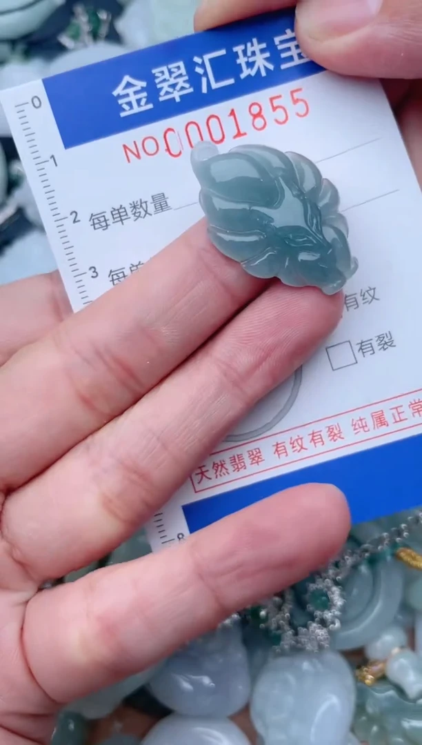 翡翠未镶嵌颈饰1855