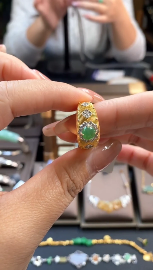 颈饰银S925镶嵌翡翠14253