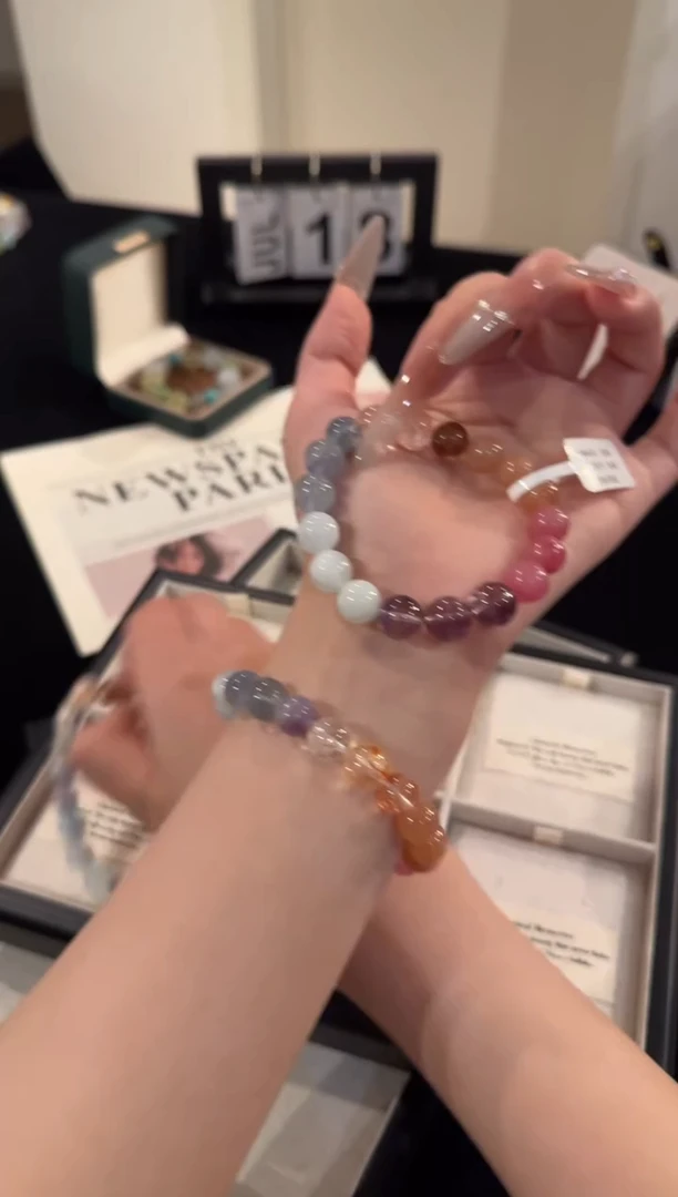 水晶手串合金多宝x1877