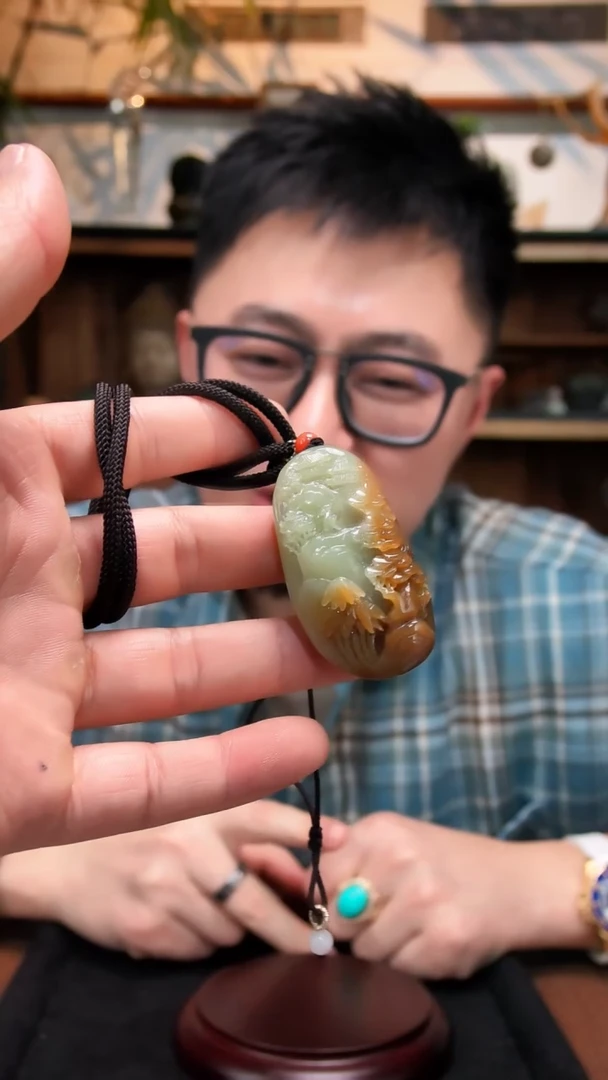 未镶嵌吊坠定制和田玉和田玉糖料山水吊坠QC（竞）