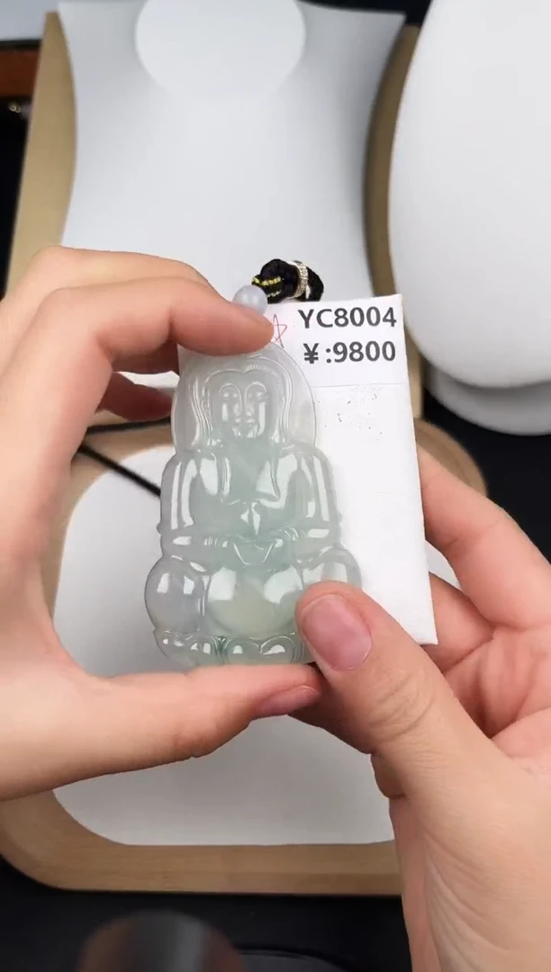 颈饰未镶嵌翡翠翡翠YC8004孤品观音