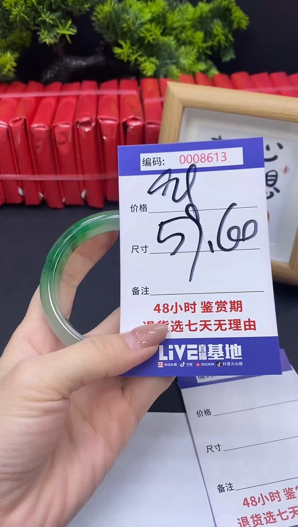 未镶嵌手镯翡翠0008613