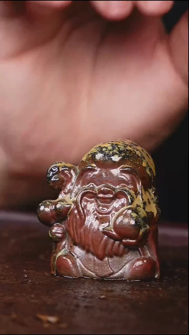 茶壶紫砂柴烧 微瑕茶宠