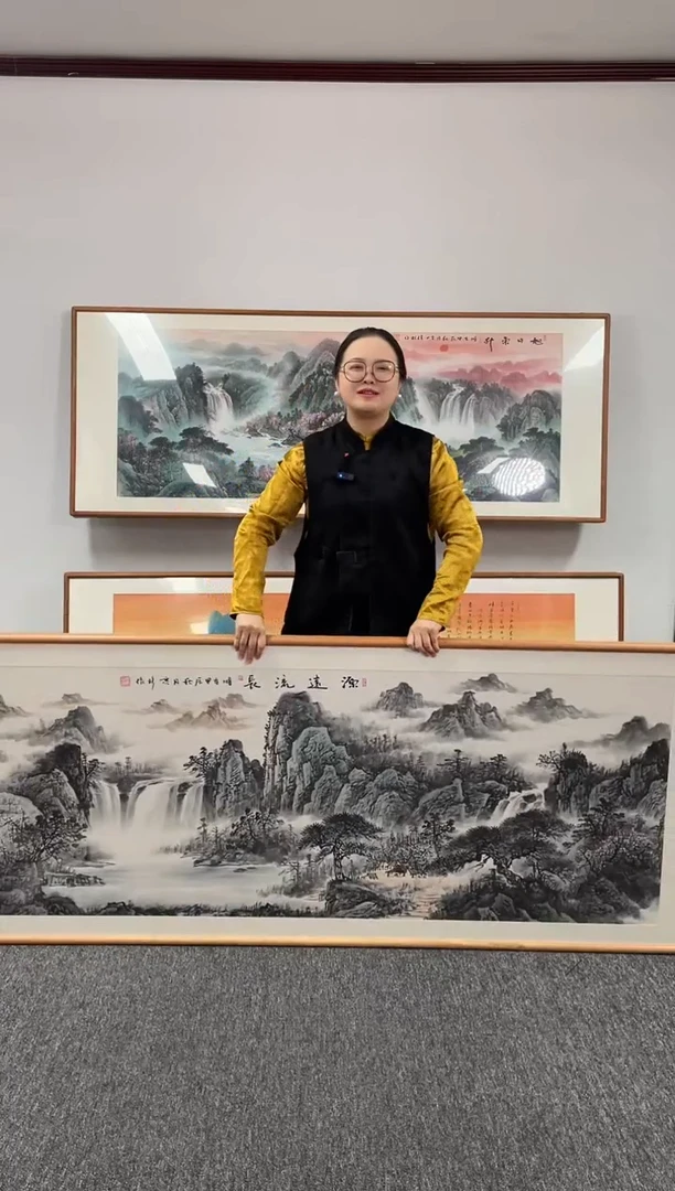 【闪购商品】国画源远流长210*80绘画作品