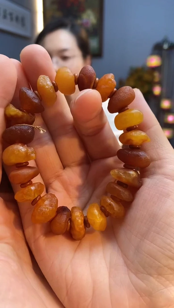 手链琥珀未镶嵌手串
