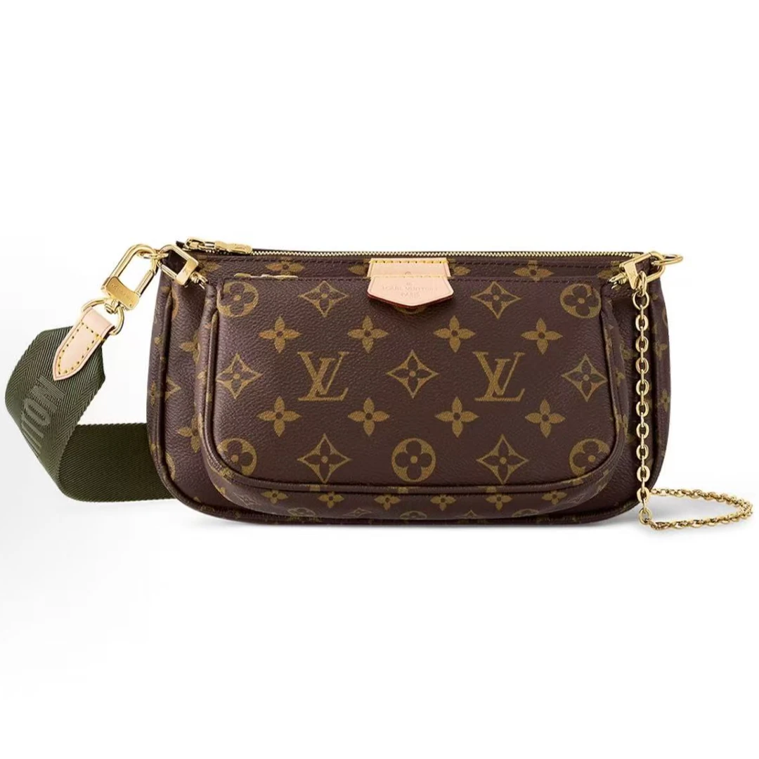 99新 LouisVuitton/路易威登 安洁利路易威登老花五合一