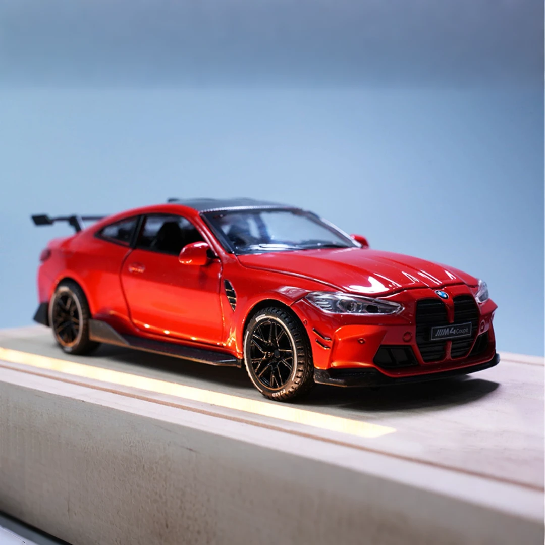 M4赛道版合金车汽车模型超跑仿真高档收藏摆件礼物声光
