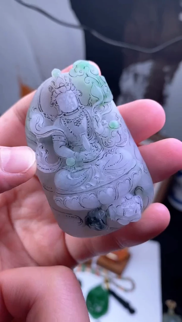 【闪购商品】定制翡翠未镶嵌观音