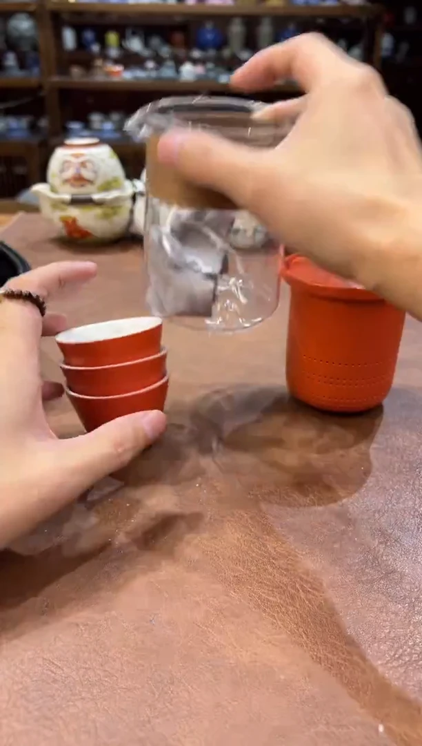 真的很便宜超好看会开片的旅行茶具