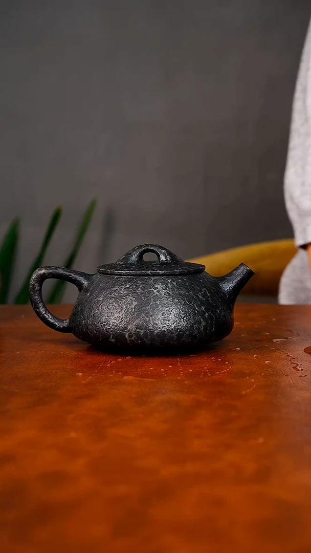 冰碛岩石头茶壶石瓢200cc