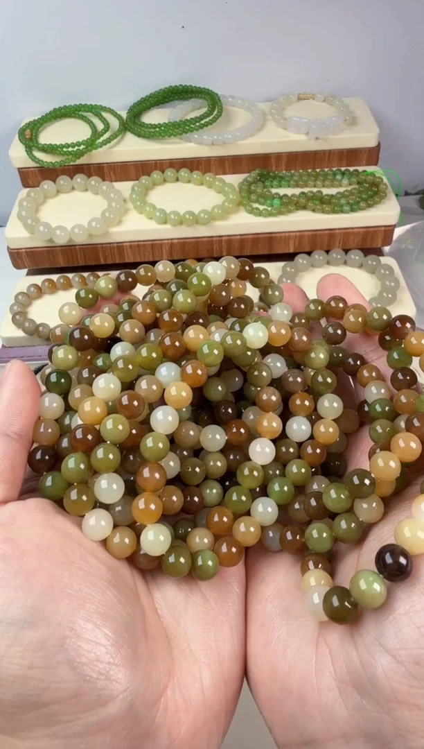 未镶嵌手串和田玉8mm手串多样性发其一