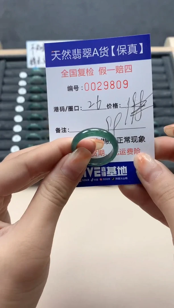 【闪购商品】翡翠戒指未镶嵌天然29809