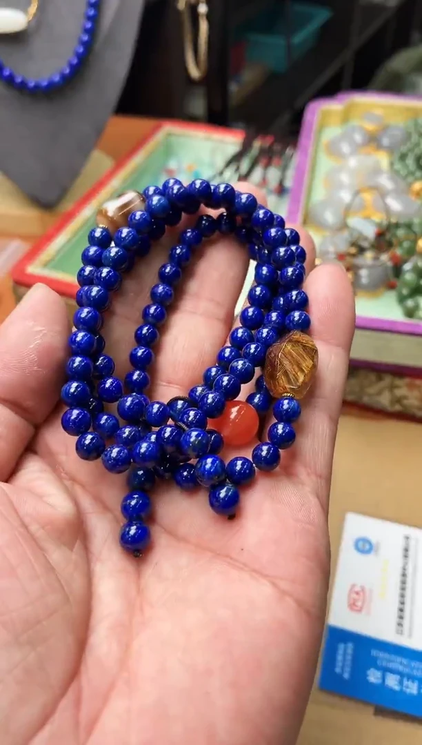 钛钢青金石颈饰D73