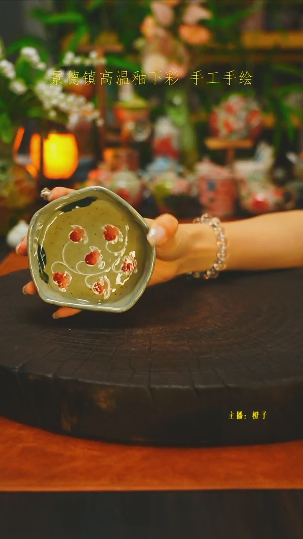 手捏料碟烟灰缸素简手作334