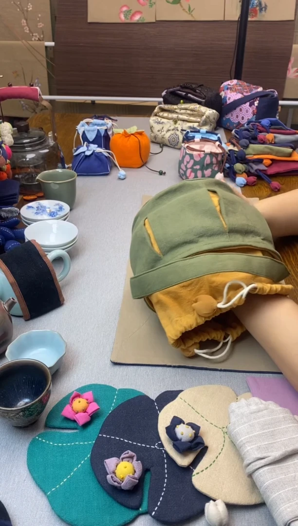 灯笼袋（绿色） 1壶4杯收纳袋