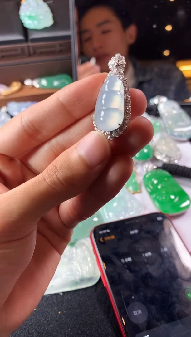 未镶嵌定制翡翠草**~S毛货不退不换