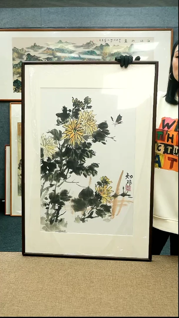 【闪购商品】国画62*92知非老师花鸟