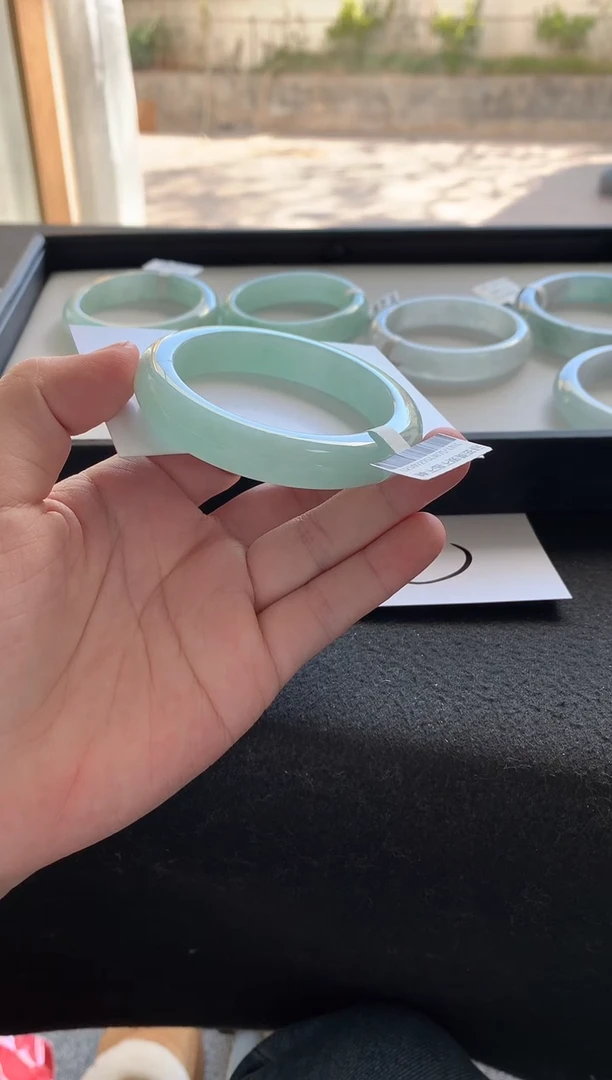 未镶嵌手镯翡翠54正圈Y4194买断