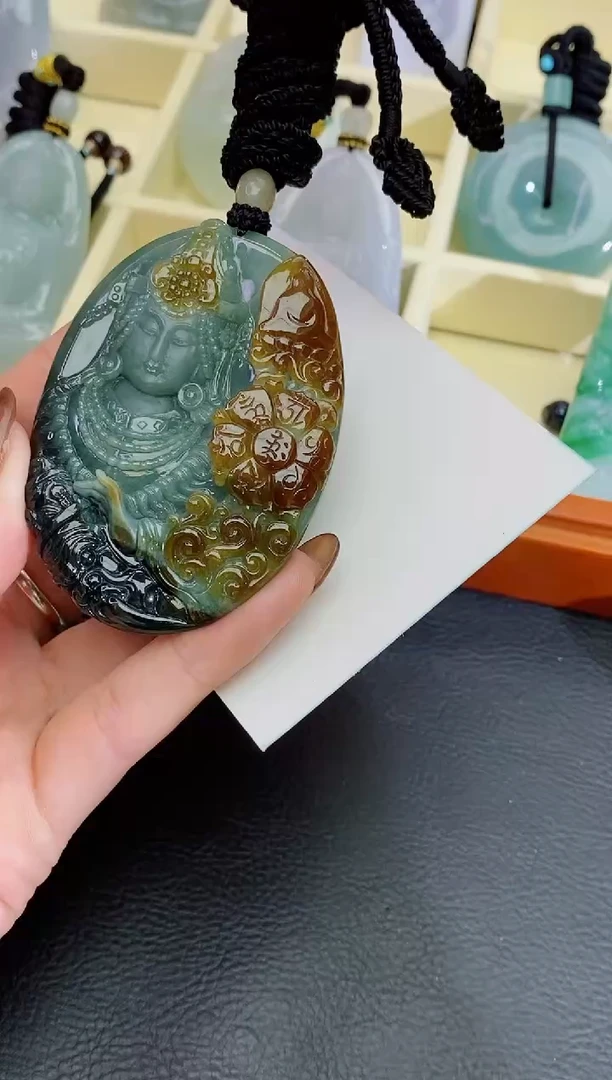 颈饰未镶嵌翡翠缅甸天然翡翠