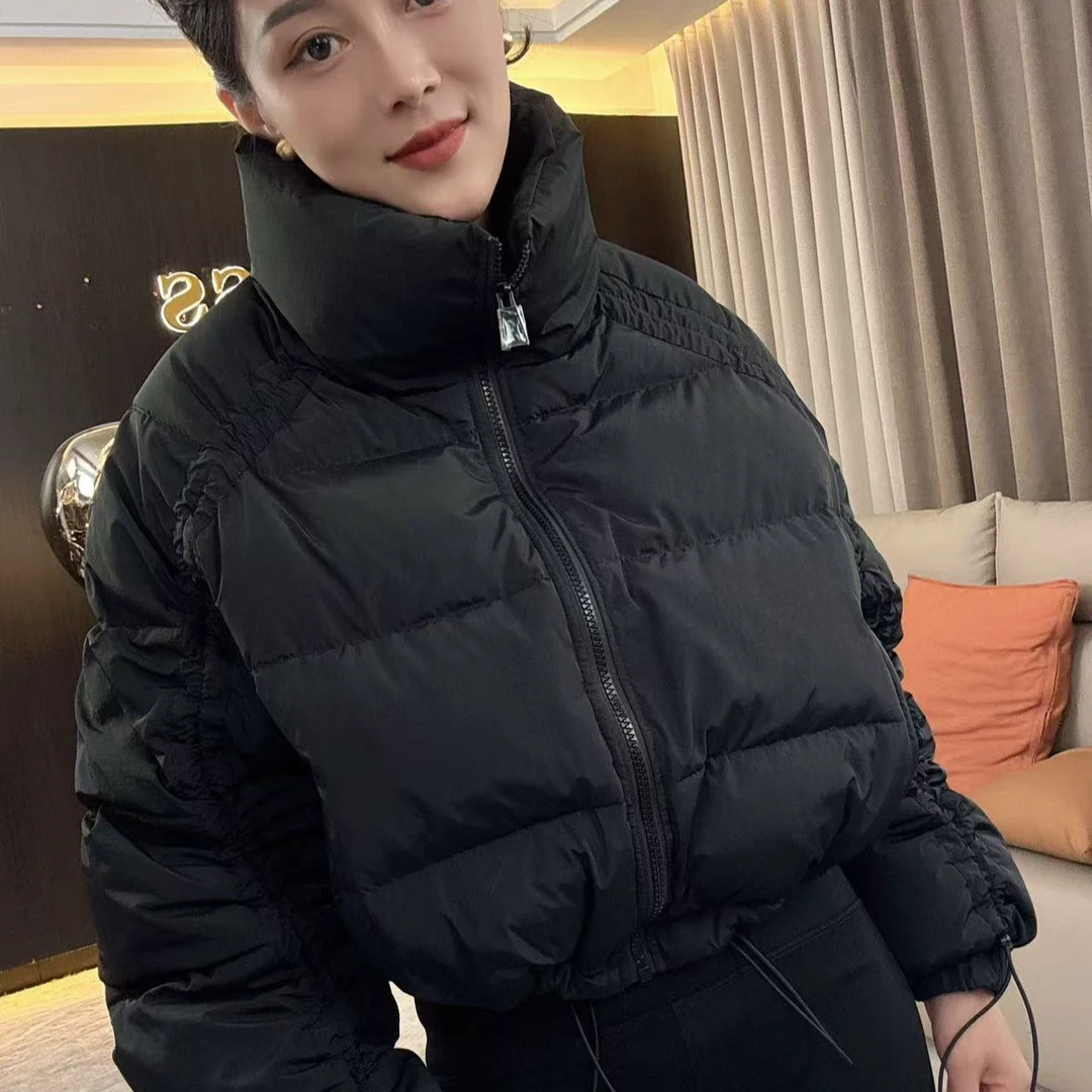 【耿老板】打揽袖精致短款显高面包服保暖战袍安心绒外套8005#