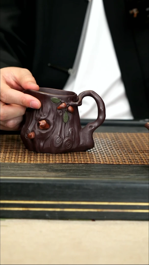 【闪购商品】紫砂茶壶21松桩公道 紫泥