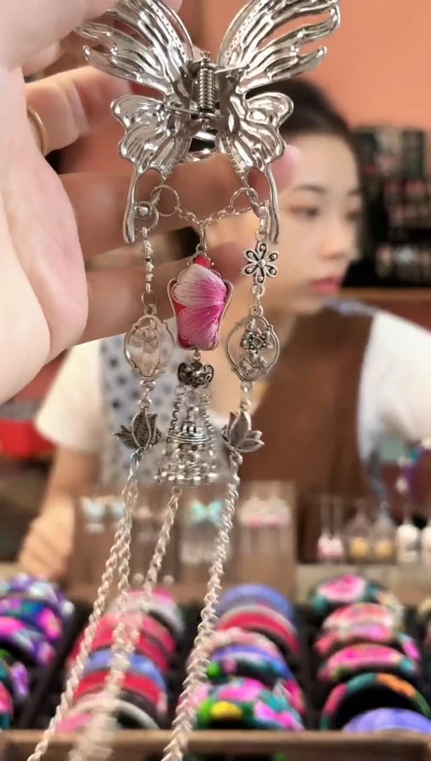 织绣艺枝独绣老绣饰品43