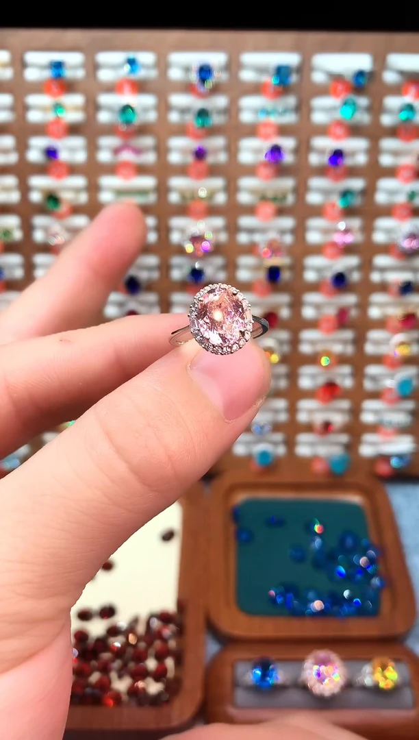 银S925镶嵌戒指碧玺.....