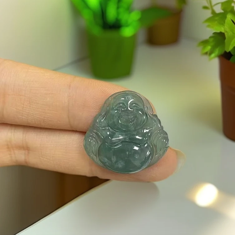 天然翡翠A货小件佛公（多样性随机一件发货）