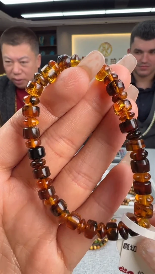 【闪购商品】琥珀手链未镶嵌70秒拍号