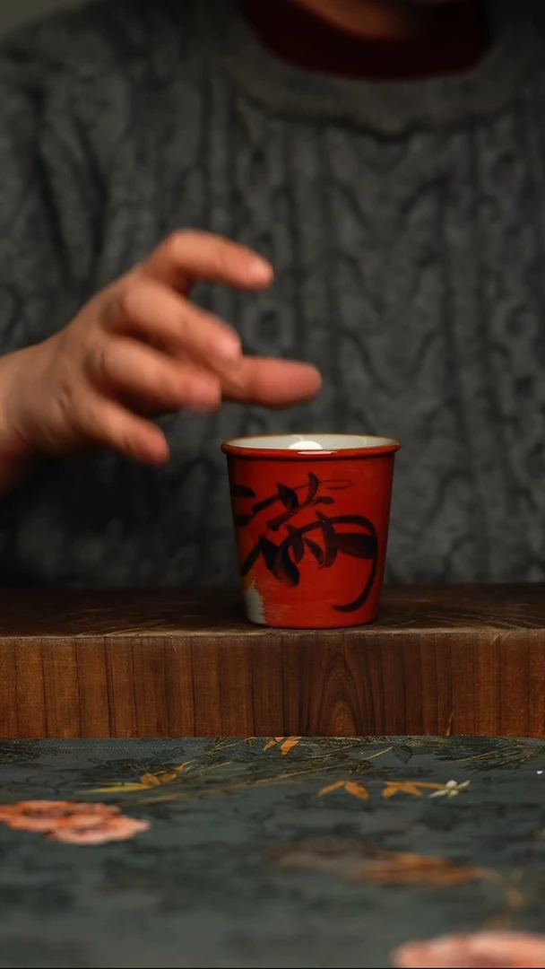 瓷片釉下彩手工手绘同款陶器