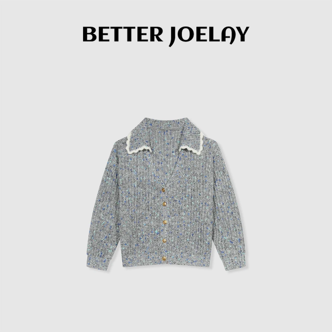 BETTER JOELAY-【花间与共】时尚简约针织开衫毛衣舒适百搭LL5573