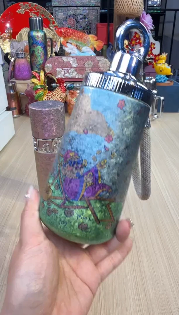 奥伯顿-限量款财神钛杯