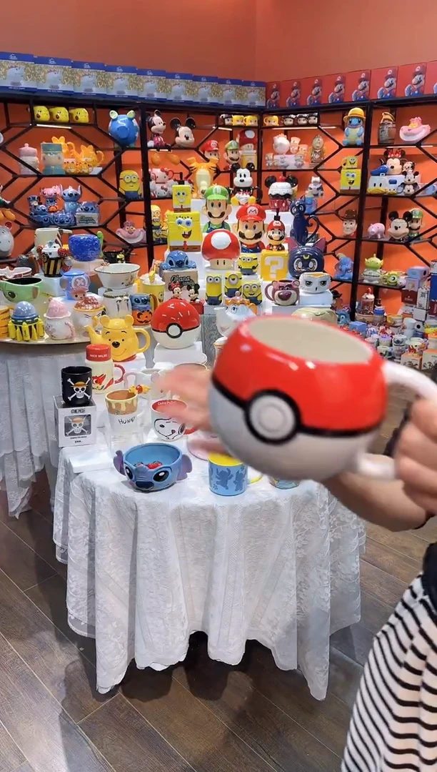 瓷片@@神奇宝贝3D精灵球陶瓷水杯