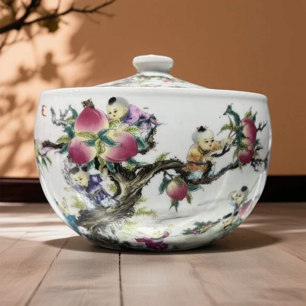 九子九桃储物罐10斤装+底座