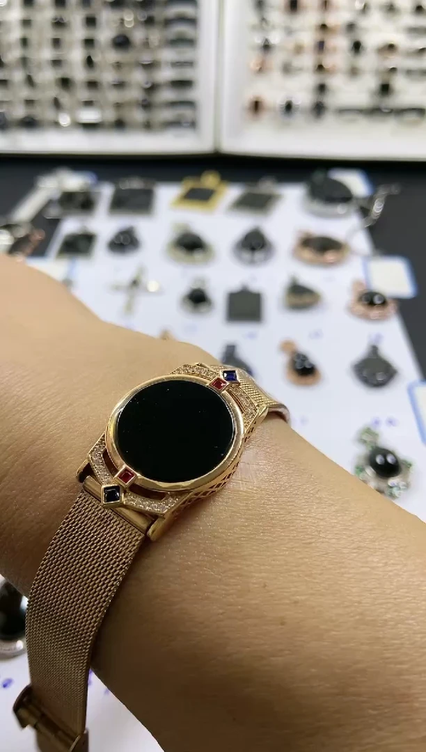 银S925镶嵌手链翡翠手表款