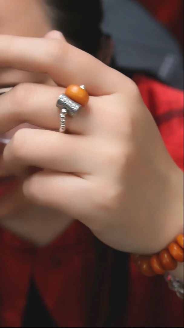 【闪购商品】琥珀珠宝奇石未镶嵌戒指