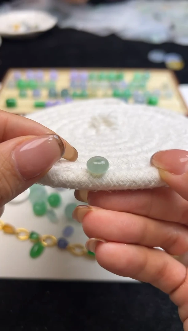 未镶嵌定制翡翠30+10鼓珠-yjf136