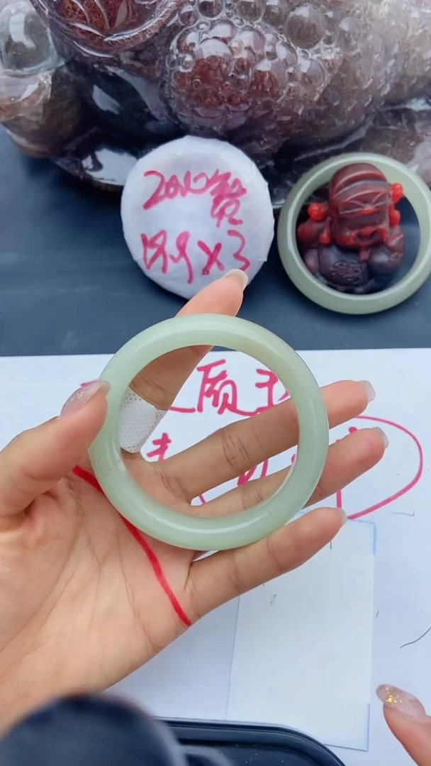 未镶嵌手镯石英质玉A129+57.5